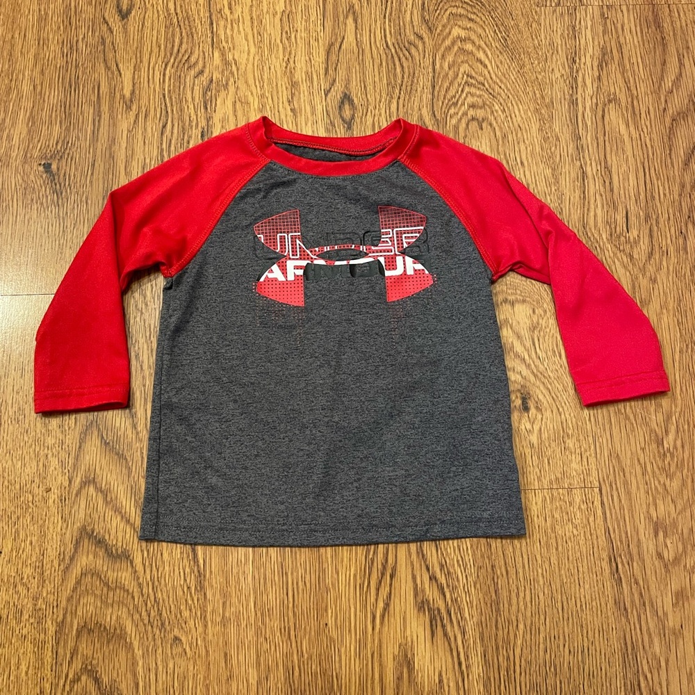 Toddler Under Armour Long Sleeve Dri Fit Material Size 18 Months